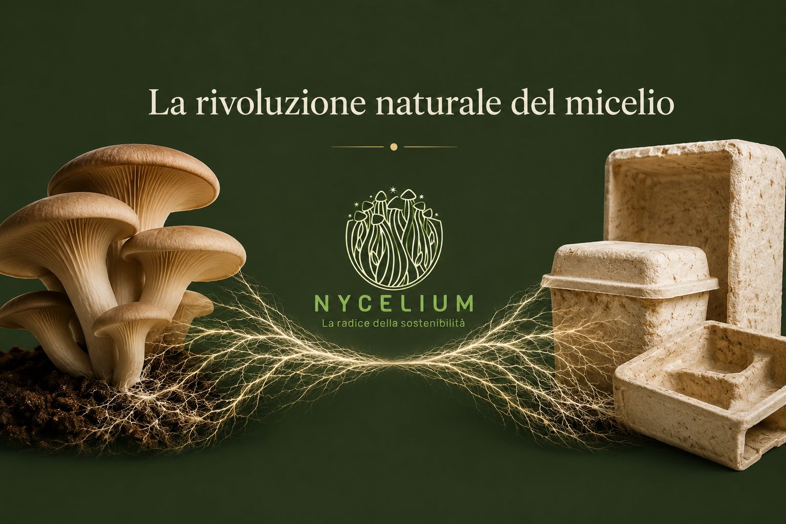 Dal fungo all'imballaggio